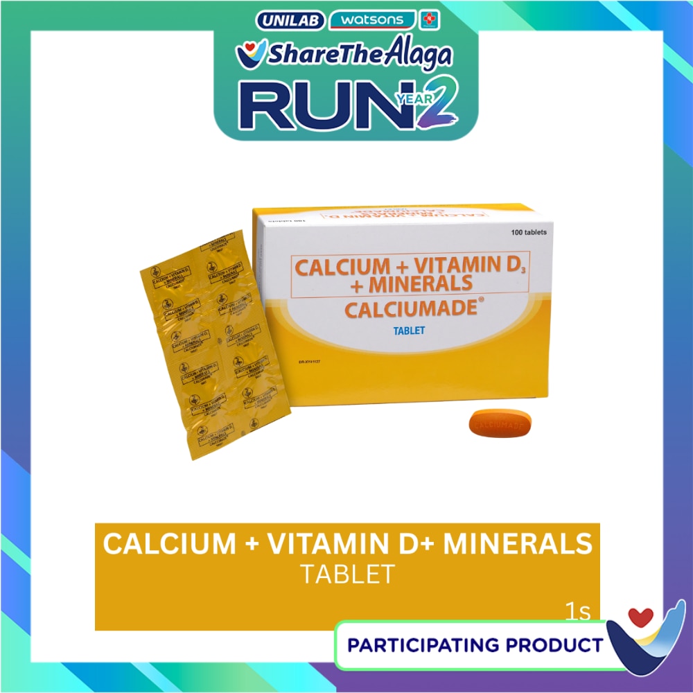 CALCIUMADE Calcium + Vitamin D + Minerals 1 Tablet image