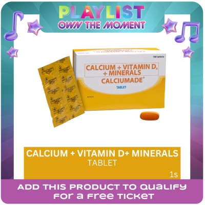 CALCIUMADE - CALCIUMADE Calcium + Vitamin D + Minerals 1 Tablet