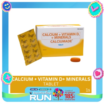CALCIUMADE CALCIUMADE Calcium + Vitamin D + Minerals 1 Tablet