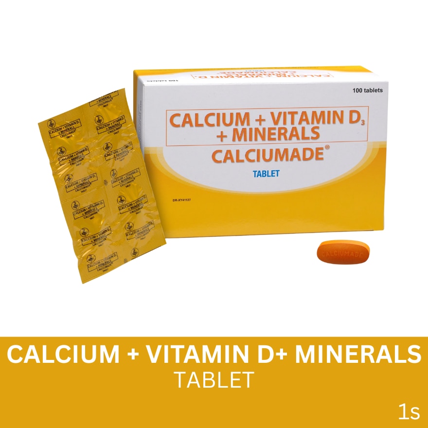 CALCIUMADE Calcium + Vitamin D + Minerals 1 Tablet