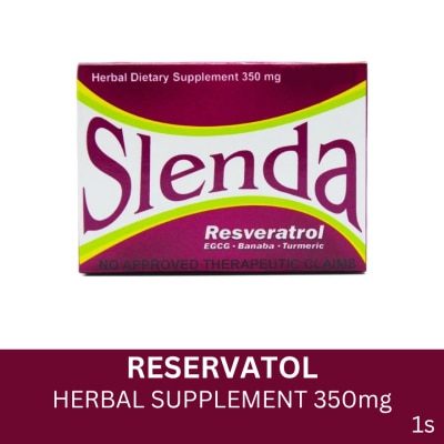 SLENDA SLENDA Resveratrol Green Tea Extract Banaba and Turmeric Sold Per Piece
