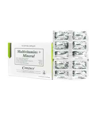 CONZACE Multivitamins + Mineral 1 Softget Capsule (sold per piece)