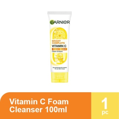 GARNIER - GARNIER Bright Complete Vitamin C Foam Cleanser 100ml image