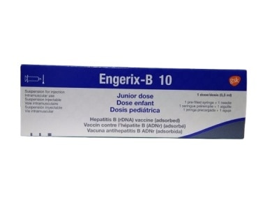 ENGERIX ENGERIX B 10 Suspension For Injection Vaccine 20mcg x 1ml  [PRESCRIPTION REQUIRED] Available In Click & Collect Express Only