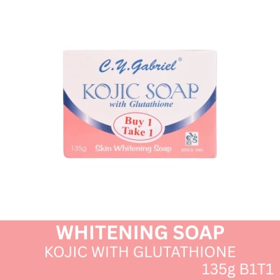 CY GABRIEL Kojic Soap with Glutathione 135g Buy 1 Take 1 Bundled Pack