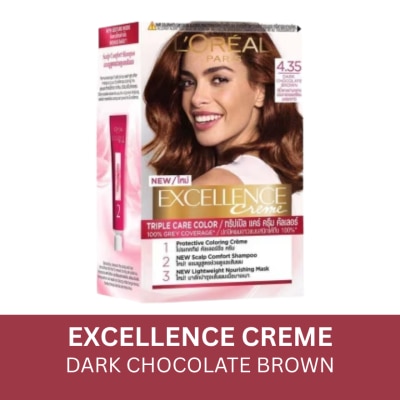 LOREAL Excellence Creme - 4.35 Dark Chocolate Brown