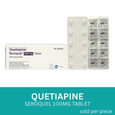 SEROQUEL - Quetiapine fumarate 100mg 1 Tablet [PRESCRIPTION REQUIRED]