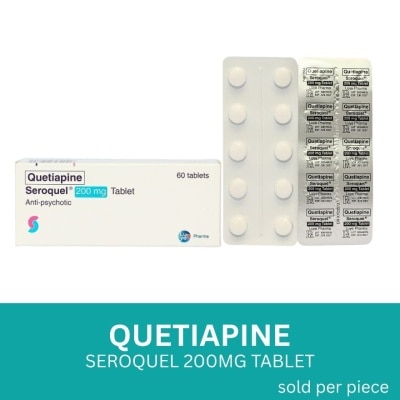 SEROQUEL - Quetiapine fumarate 200mg 1 Tablet [PRESCRIPTION REQUIRED]