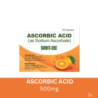 SOVIT Sovit-Cee Ascorbic Acid (as Sodium Ascorbate) 500mg 1 Tablet