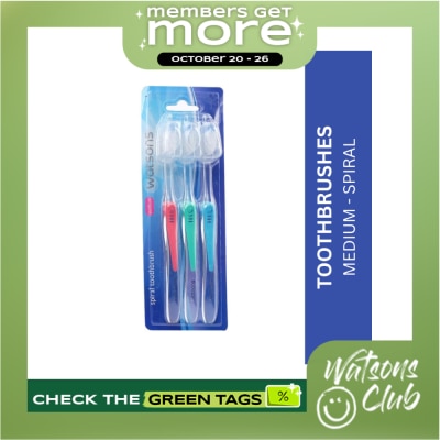 WATSONS Spiral Tootbrushes 3s Medium image