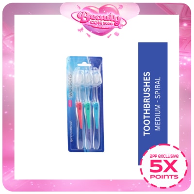 WATSONS - Spiral Tootbrushes 3s Medium