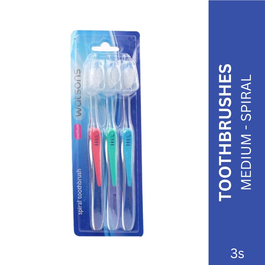 Spiral Tootbrushes 3s Medium