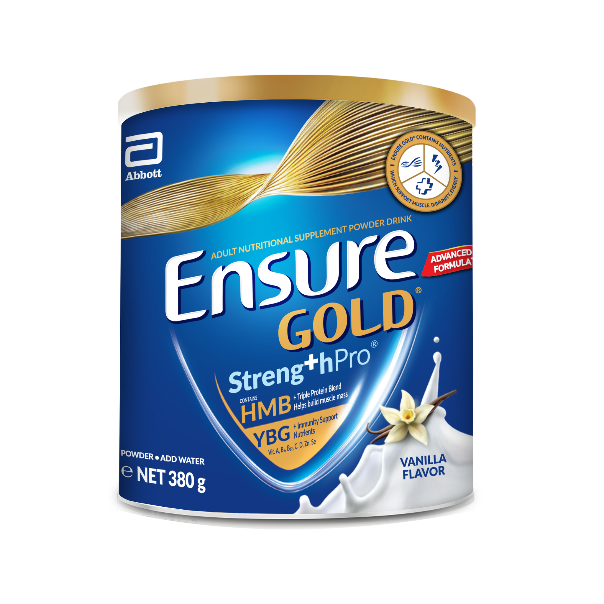 Ensure Gold Vanilla 400g Powdered Milk - Adult Supplement