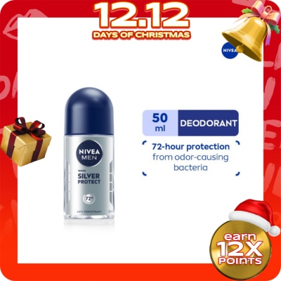 NIVEA Men Deodorant Silver Protect Anti-Perspirant Roll-on 50ml