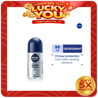 NIVEA Men Deodorant Silver Protect Anti-Perspirant Roll-on 50ml