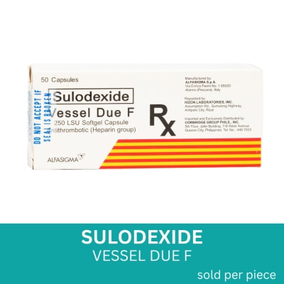 VESSEL DUE Sulodexide 250mg 1 Capsule [PRESCRIPTION REQUIRED]