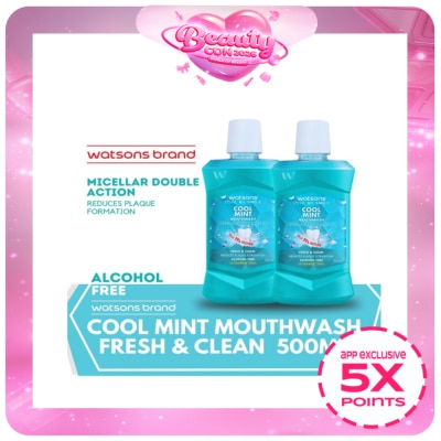 WATSONS - Cool Mint Mouthwash Alcohol Free 500ml
