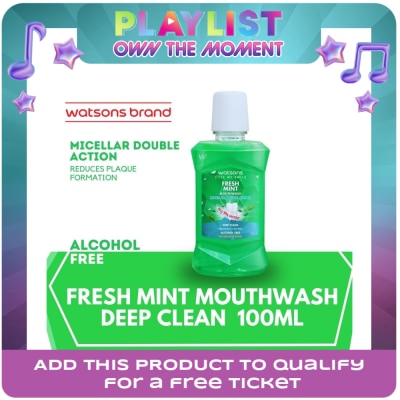 WATSONS - Fresh Mint Mouthwash Deep Clean 100ml