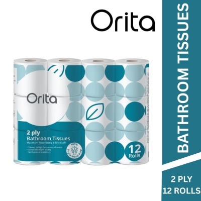 ORITA 2-ply 12 Rolls Bathroom Tissue