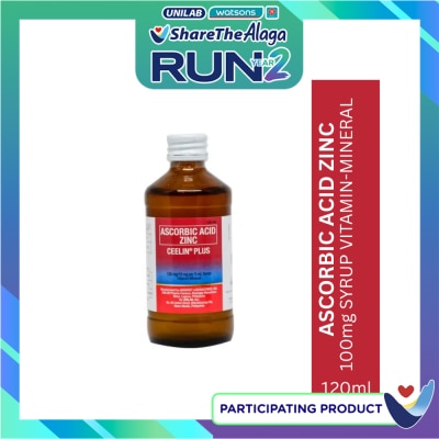 CEELIN Ascorbic Acid + Zinc Syrup 120ml image