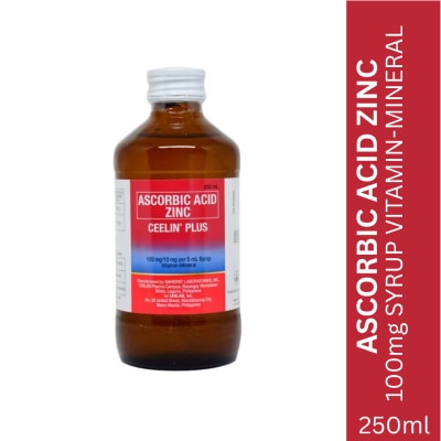 CEELIN Ascorbic Acid + Zinc Syrup 250ml