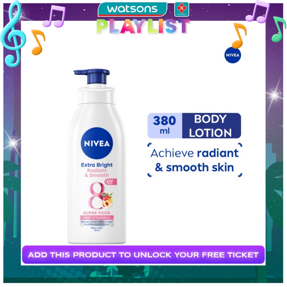NIVEA Body Extra Bright Radiant & Smooth Lotion with UV Filter 380ml
