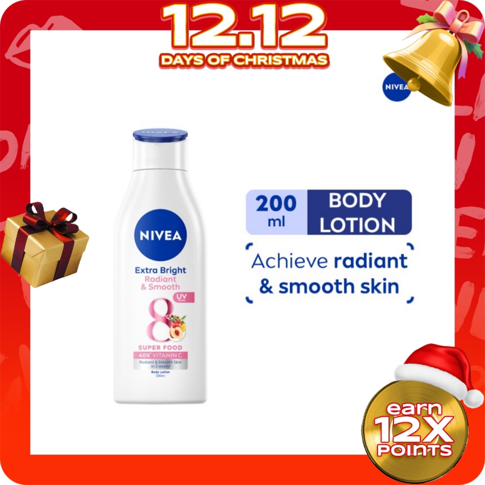 NIVEA Extra Bright Radiant & Smooth Lotion with UV Filter 200ml