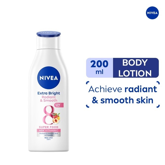 NIVEA Extra Bright Radiant & Smooth Lotion with UV Filter 200ml