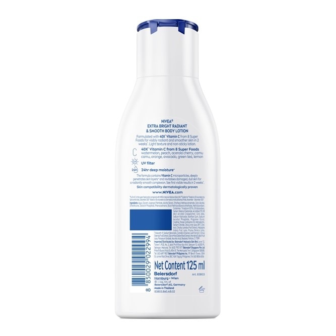 NIVEA Extra Bright Radian & Smooth Body Lotion 125ml