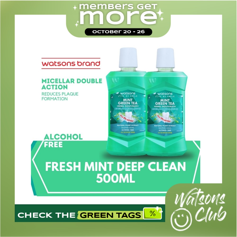 Mint Green Tea Herbal Mouthwash 500ml image