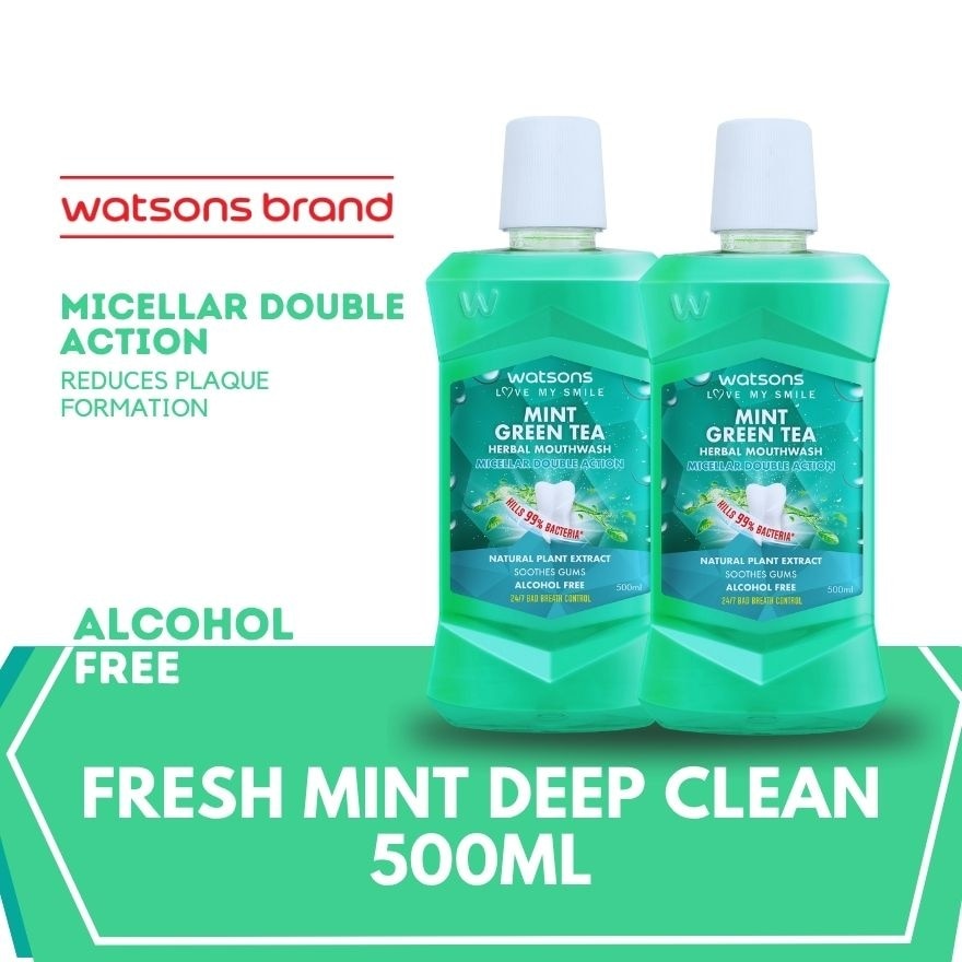 Mint Green Tea Herbal Mouthwash 500ml