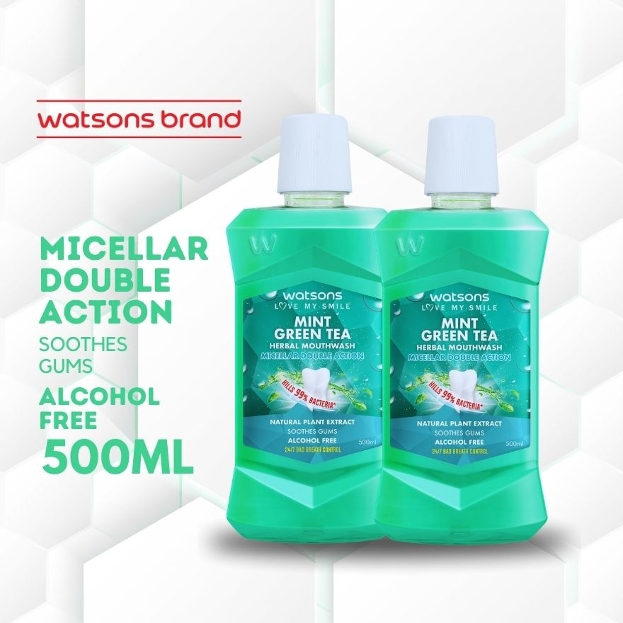 Mint Green Tea Herbal Mouthwash 500ml