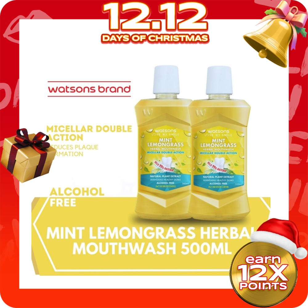 Mint Lemongrass Herbal Mouthwash 500ml