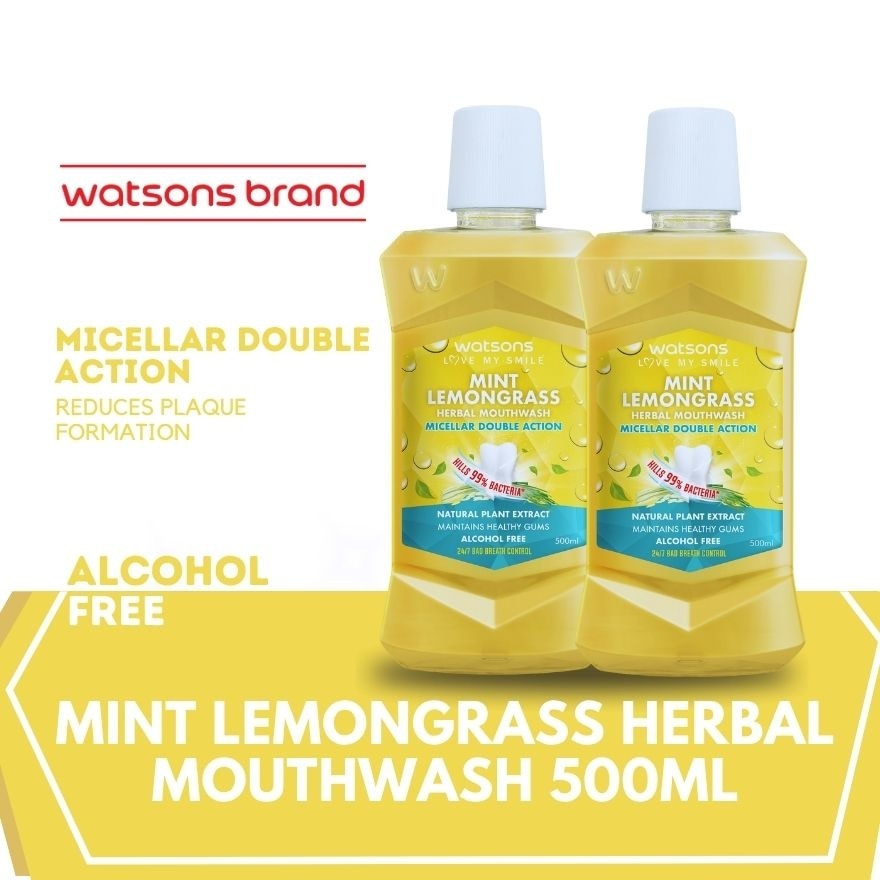 Mint Lemongrass Herbal Mouthwash 500ml