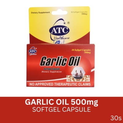 ATC HEALTH Garlic Oil Softgel Capsules 500mg x30 Box