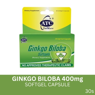 ATC HEALTH Ginkgo Biloba SoftgelCapsule 400mg 30 pieces per box