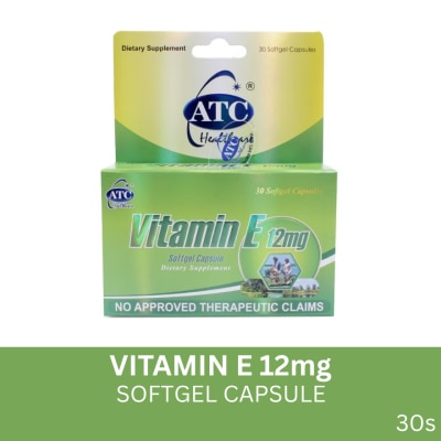 ATC HEALTH Vitamin E 500 mg Softgel 30 Capsules