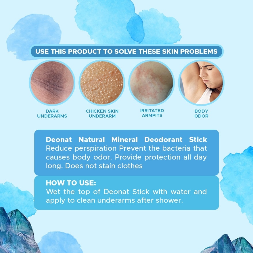 Natural Mineral Deodorant Stick 60g