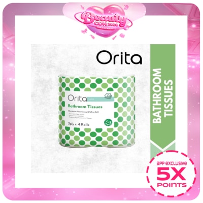 ORITA - 3-ply 4 Rolls Bathroom Tissue