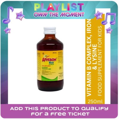 APPEBON - Vitamin B Complex; Iron; Lysine; Buclizine HCl Kids Syrup 250mL