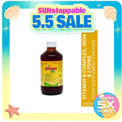 APPEBON - Vitamin B Complex; Iron; Lysine; Buclizine HCl Kids Syrup 250mL