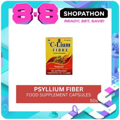 CLIUM - Psylium Capsule x 50 Capsules/Box image