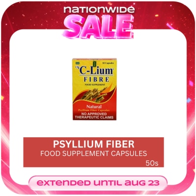 CLIUM - Psylium Capsule x 50 Capsules/Box image