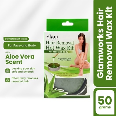 GLAMWORKS Hair Removal Hot Wax Kit