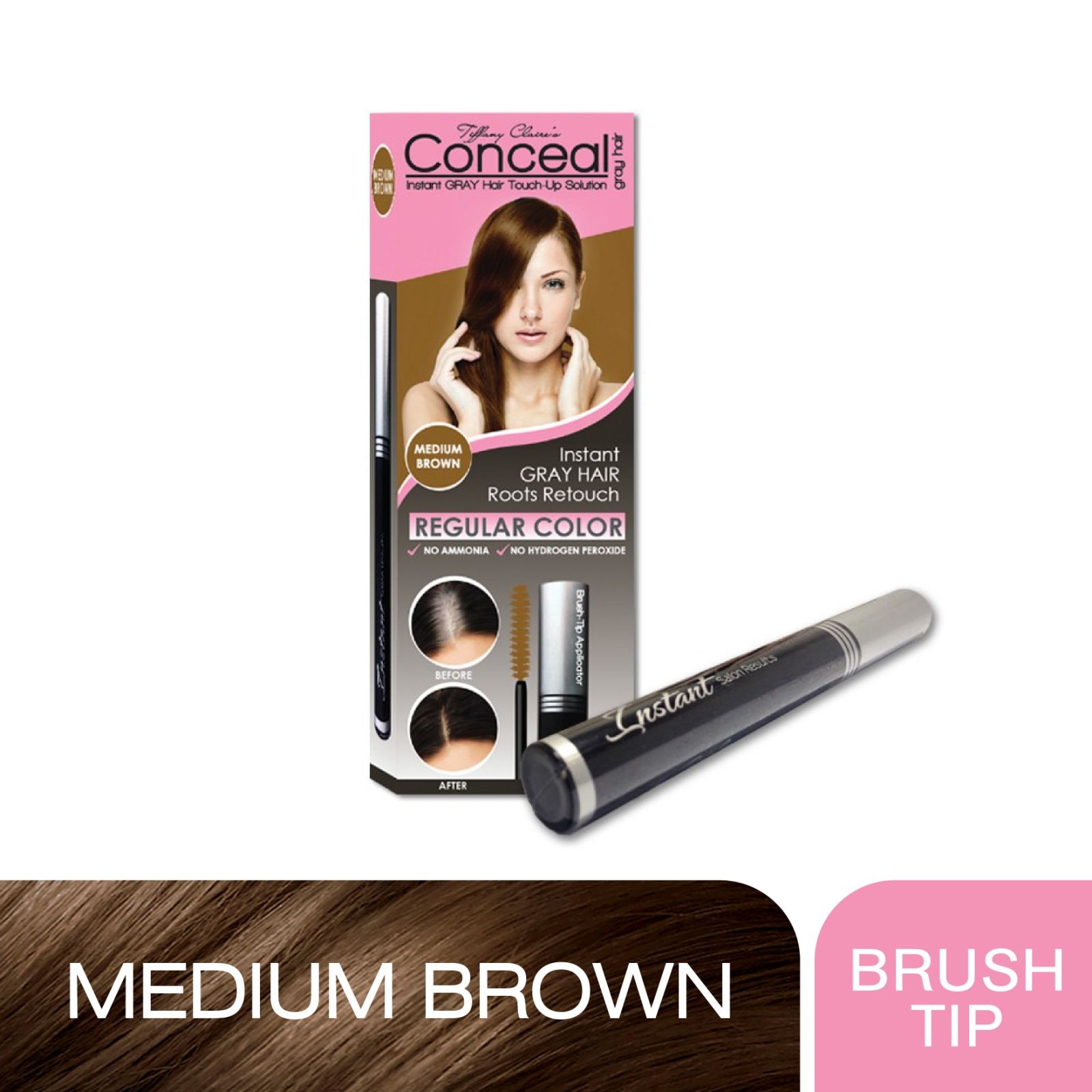 Brush Tip Applicator Medium Brown