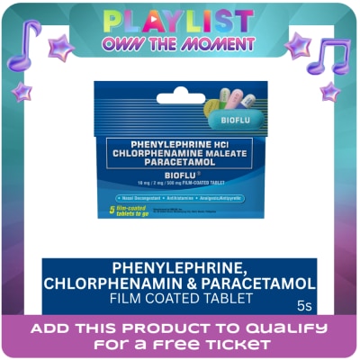 BIOFLU - Bioflu Tablet 5s (Phenylephrine HCI + Chlorphenamine Maleate + Paracetamol)