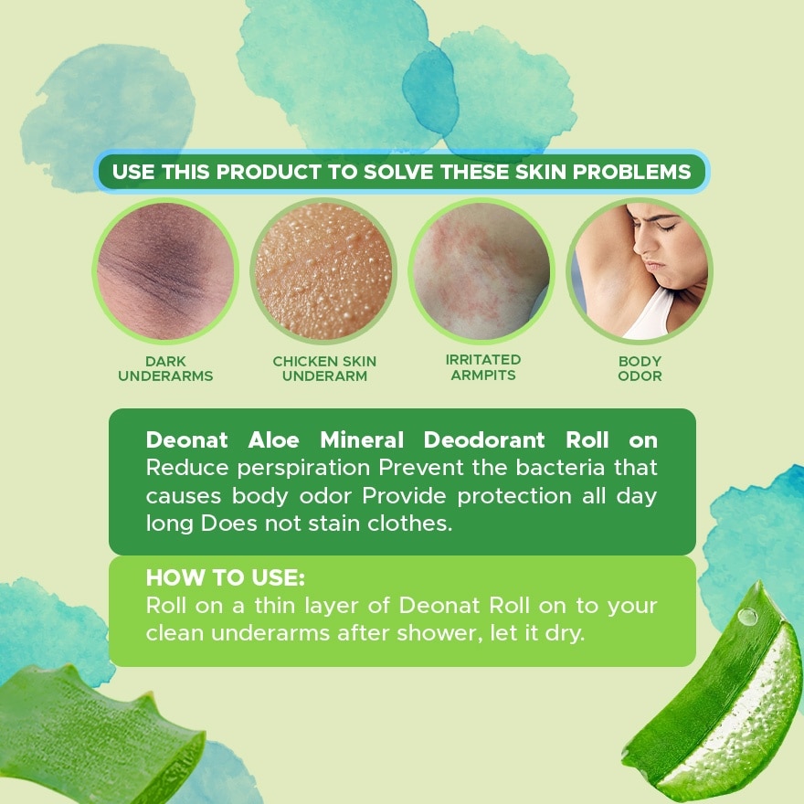 DEONAT Aloe Mineral Deodorant Roll-On 65ml