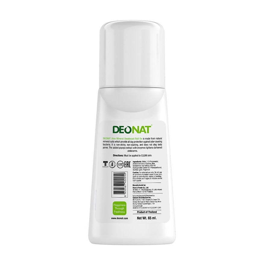 DEONAT Aloe Mineral Deodorant Roll-On 65ml