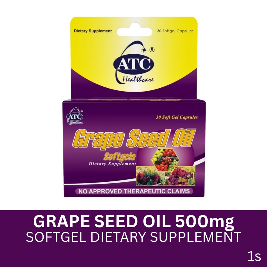ATC HEALTH Grape Seed 500mg Sold Per Piece
