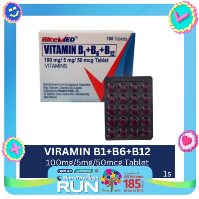 RITEMED Vitamin B1 + Vitamin B6 + Vitamin + B12 1 Tablet